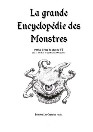 Encyclopédie des monstres 2024