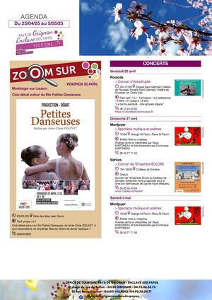 Agenda Du 25 Avril Au 05 Mai 2025