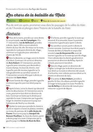 Chars de la Bataille du Matz