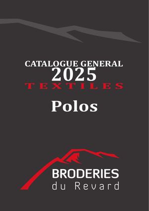 Catalogue 2025 Polos