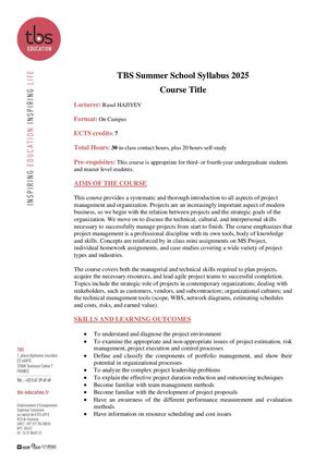 ISSP25 - Project Management