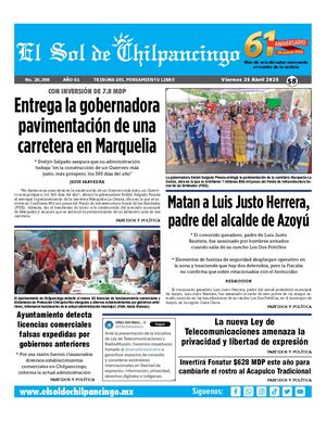 El Sol De Chilpancingo 25 Abril 2025 Compressed