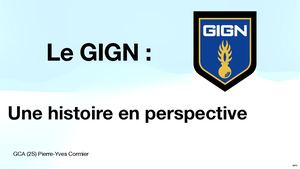 conférence Gign Histoire Avec Liens