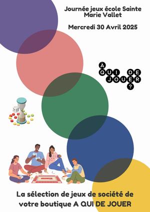 Journée jeux 30 Avril école Ste Marie Vallet