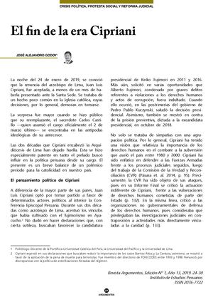 El Fin de la era Cipriani