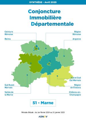 Conjoncture immobilière Marne 1er trim. 2025