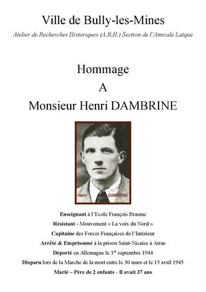Livret Parcours Henri Dambrine