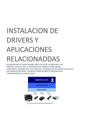 Instlacion De Drivers