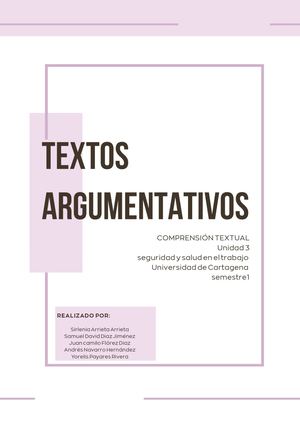 Textos Argumentativos