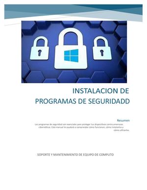 Instalacion De Programas De Seguridad