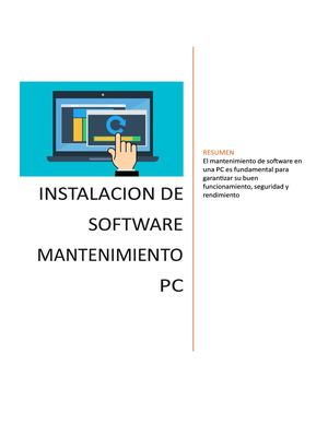 Instalacion De Software De Mantenimiento De Pc