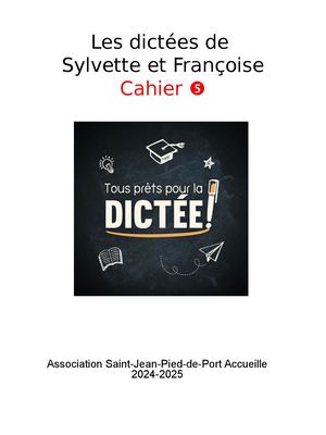 Les dictées de Sylvette & Françoise