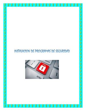 Instalación de programas de seguridad