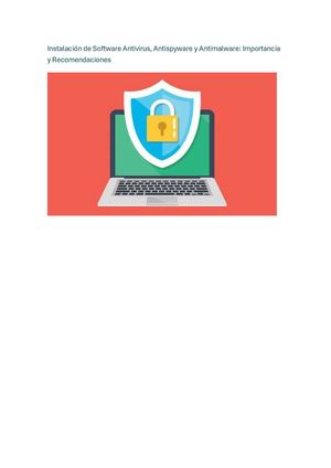 Instalación de antivirus antimalware y antispyware