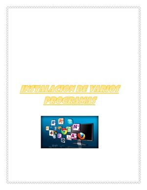INSTALACION DE PROGRAMAS VARIOS