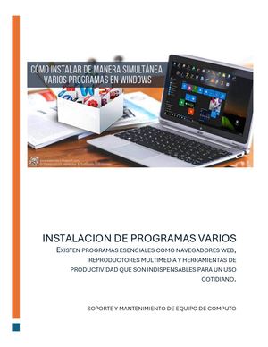 Manual: Instalación de programas varios (Office, Photoshop, Corel, AutoCAD, etc.)