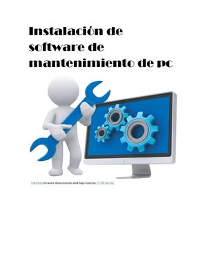 Instalacion De Software De Mantenimiento De Pc