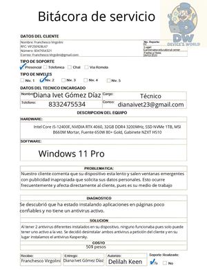 Bitácora de instalación de antivirus, antispyware y antimalware