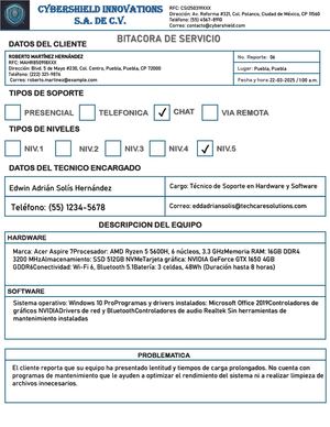 Bitacora sobre Instalación de software de mantenimiento de PC