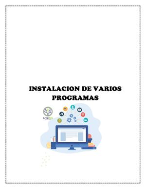 INSTALACIÓN DE PROGRAMAS (VÁRIOS)