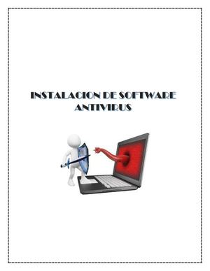INSTALACIÓN DE SOFTWARE ANTIVIRUS