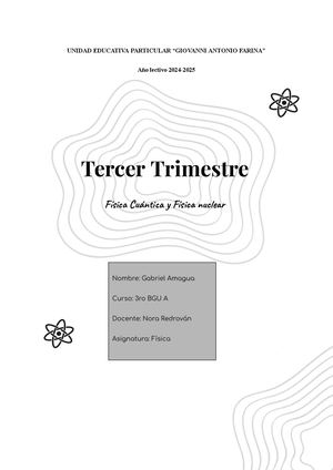 Física Tercer trimestre