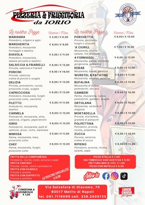 Pizzeria Iorio Menù
