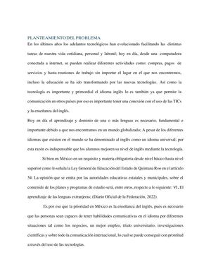 Planteamiento Del Problema Nadia Iexproo