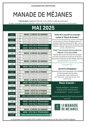 2025 05 Calendrier Manade De Méjanes