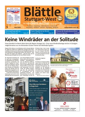 Blättle Stuttgart-West 5/2025