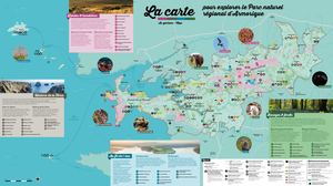 La carte de découverte du Parc naturel régional d'Armorique (édition 2025)