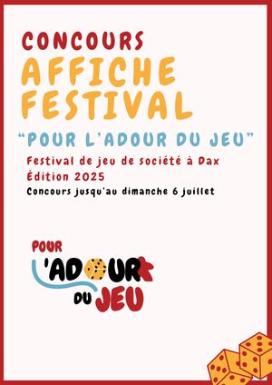 Concours Affiche Pour l'Adour du Jeu