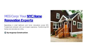 MCG Corp Your Nyc Home Renovation Experts