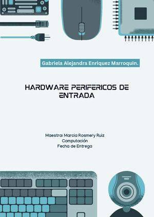 Documento A4 Portada Informática Y Tecnología Ilustrado Gris Y Verde