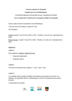 Concours Amateur De Teurgoules