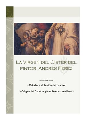 La Virgen del Cister del pintor Andrés Pérez