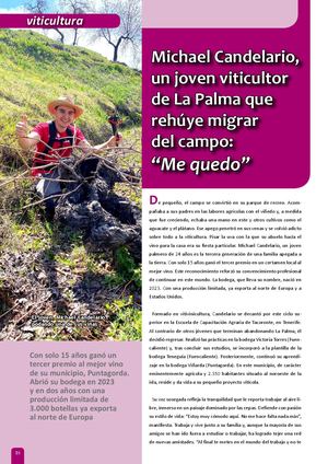 Michael Candelario, Viticultor De La Palma