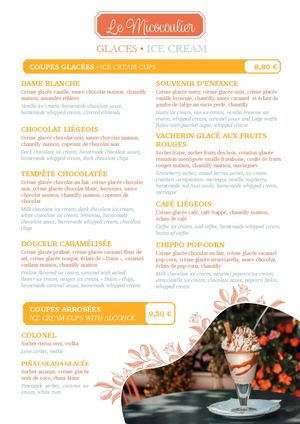 Carte Des Glaces 2025