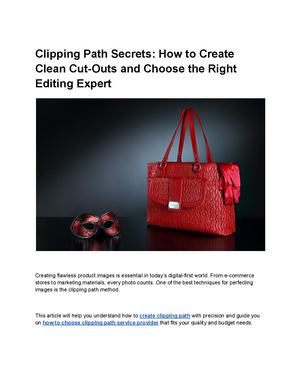 Clipping Path Secrets How To Create Clean Cut Outs And Choose The Right Editing Expert