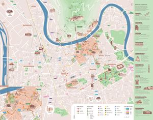 Carte touristique Grenoble Alpes centre