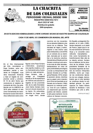 Periódico La Chacrita De Los Colegiales Abril 2025