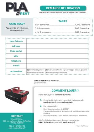 Location Game Ready Pla Medical