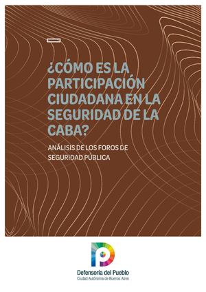 ¿Cómo es la participación ciudadana en la seguridad de la CABA?