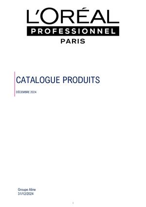 Catalogue L'oréal Pro 12 24