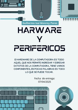 Documento A4 Portada Informática Y Tecnología Ilustrado Gris Y Verde