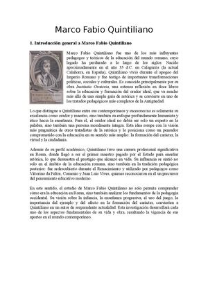 Libro De Marco Fabio Quintiliano