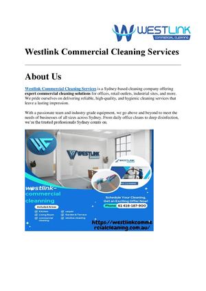Westlink Commercial Cleaning Services