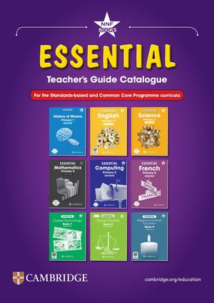 Ghana Essential Teacher's Guide Catalogue 2025