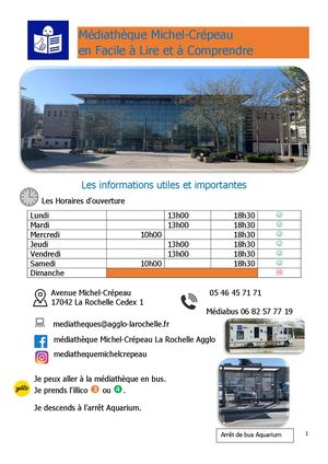 La médiathèque en un clin d'œil en Facile À Lire et à Comprendre