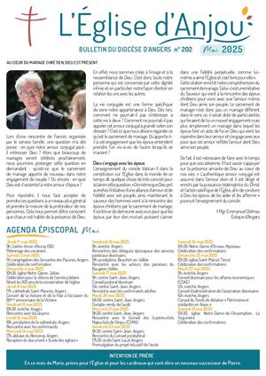 Eglise d'Anjou mai 2025 N°202